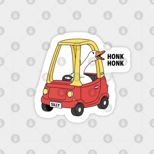 Funny Goose Honk Honk Car Meme Gift Animal Joke  Funny Goose, Honk Honk, Meme Gift Sticker by OUTFITPAW
